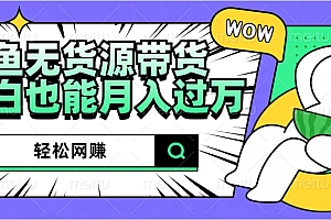 闲鱼无货源带货:轻松网赚,小白也能月入过万的秘密武器