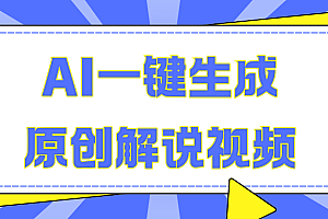 AI一键生成原创解说视频,无脑矩阵,一个月我搞了5W