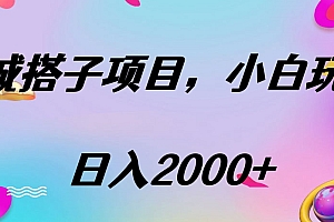 同城搭子项目,按这个方法,日入2000+