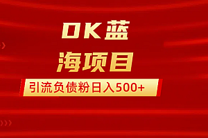 DK蓝海项目  通过,抖音,快手,小红书,引流负债粉日入500+