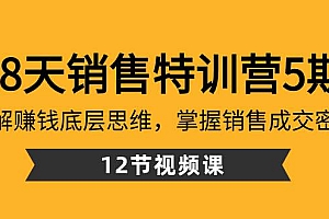 28天·销售特训营5期:了解赚钱底层思维,掌握销售成交密码(12节课)