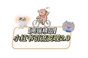 小红书最新引流变现2.0教程,全网最新最详细的视频教程+素材