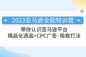 2023亚马逊全能特训营:玩转亚马逊平台+精品化·选品+CPC广告·极致打法