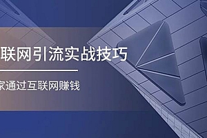 互联网引流实操技巧(适合微商,吸引宝妈),宅家通过互联网赚钱(17节)