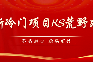 KS荒野求生玩法比较冷门好做(教程详细+带素材)