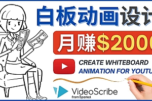 创建白板动画(WhiteBoard Animation)YouTube频道,月赚2000美元