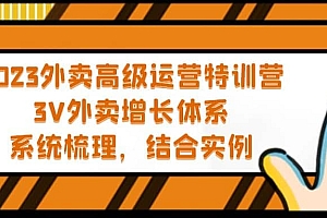 2023外卖高级运营特训营:3V外卖-增长体系,系统-梳理,结合-实例