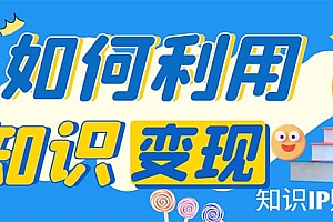 知识IP变现训练营:手把手带你如何做知识IP赚钱,助你逆袭人生