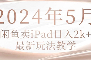 2024年5月闲鱼卖ipad日入2k,最新玩法教学