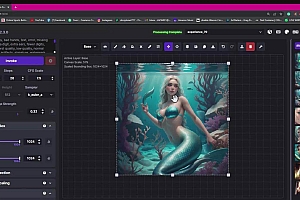 Invoke AI 绘画教程-零基础创作可以销售的完美插图-49节-中英字幕