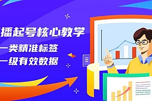 直播起号核心教学,打一类精准标签,做一级有效数据(14节课)