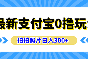 最新支付宝0撸玩法,拍照轻松赚收益,日入300+有手机就能做